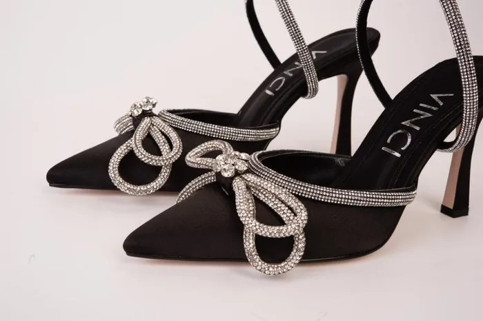 Vinci Leather Sandals The Floransa Black Leather Pointy Toe Ankle Strap Sandal 8211 Women