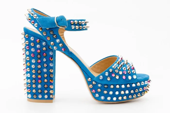 Vinci Leather Sandals The Tampico Blue Suede Leather Spike Platform Heel Sandal 8211 Women Vinci Leather Sandals The Tampico Blue Suede Leather Spike Platform Heel Sandal 8211 Women