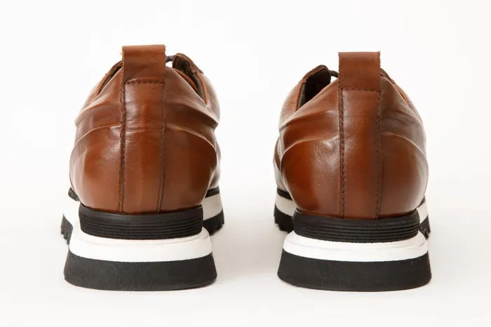 Vinci Leather Sneakers The Barnett Tan Leather Sneaker 8211 Men
