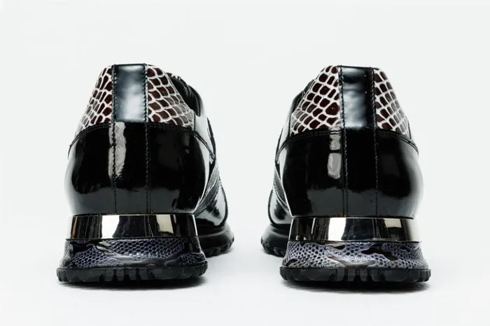 Vinci Leather Sneakers The Milano Snk Black and White Leather Sneaker 8211 Men