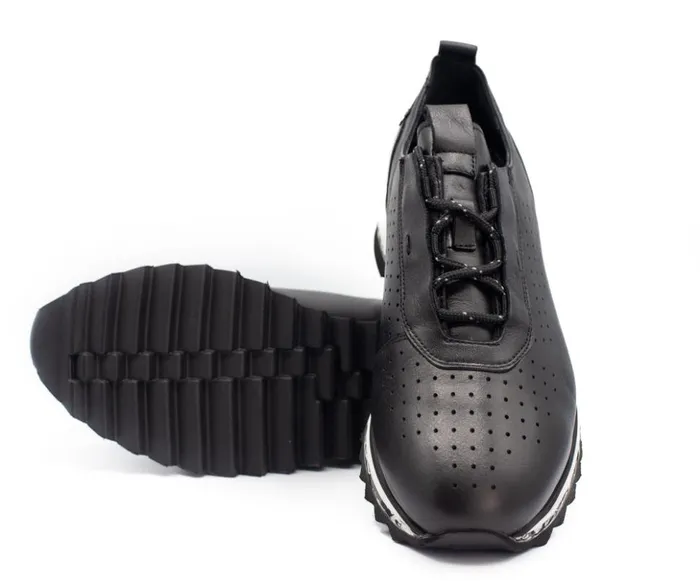 Vinci Leather Sneakers The Pennsylvania Black Leather Sneaker 8211 Men