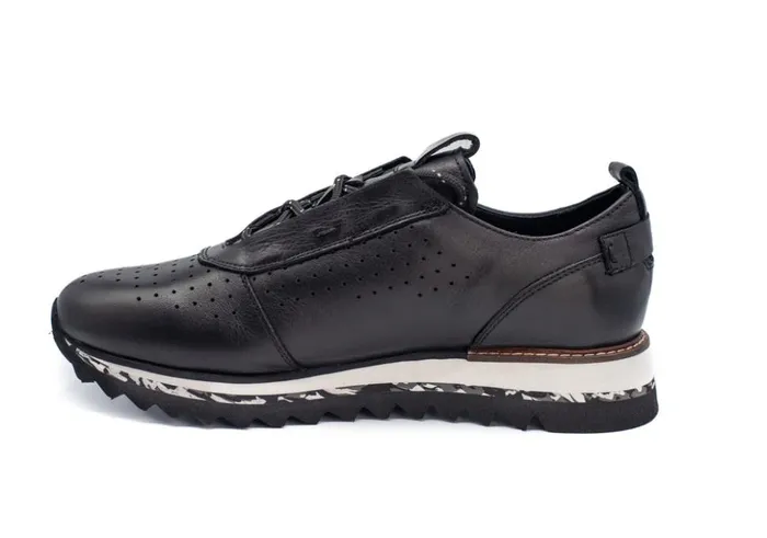 Vinci Leather Sneakers The Pennsylvania Black Leather Sneaker 8211 Men