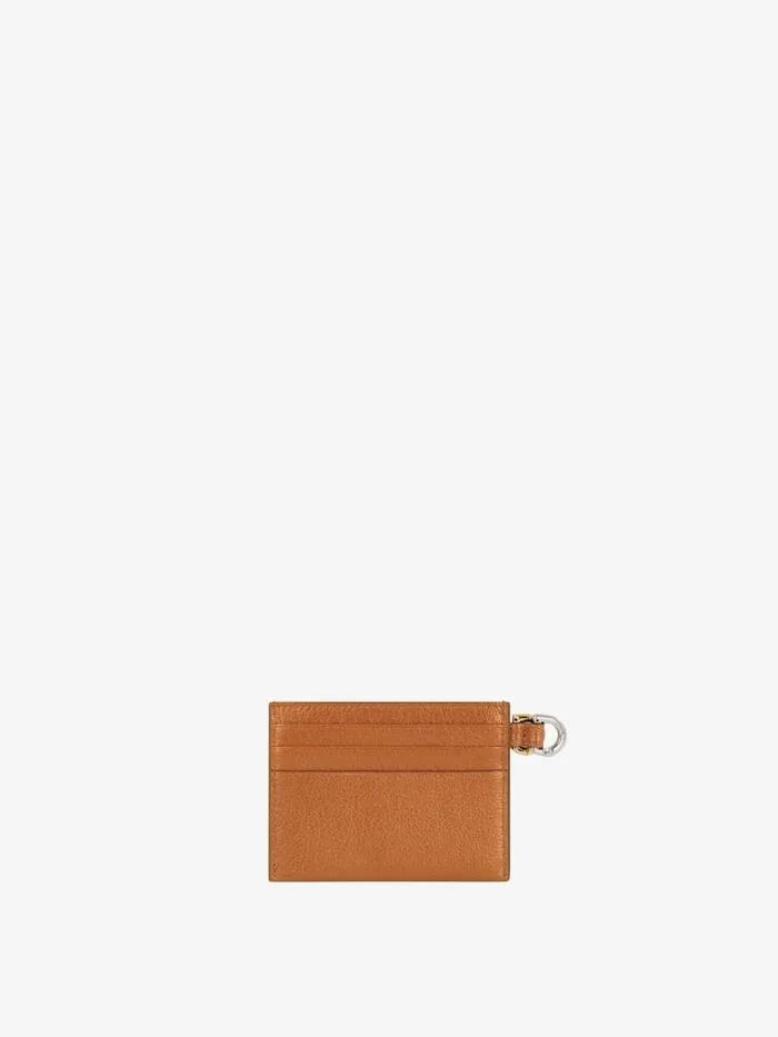 Voyou Card Holder In Leather Soft Tan Women Givenchy Wallets and Card Holders