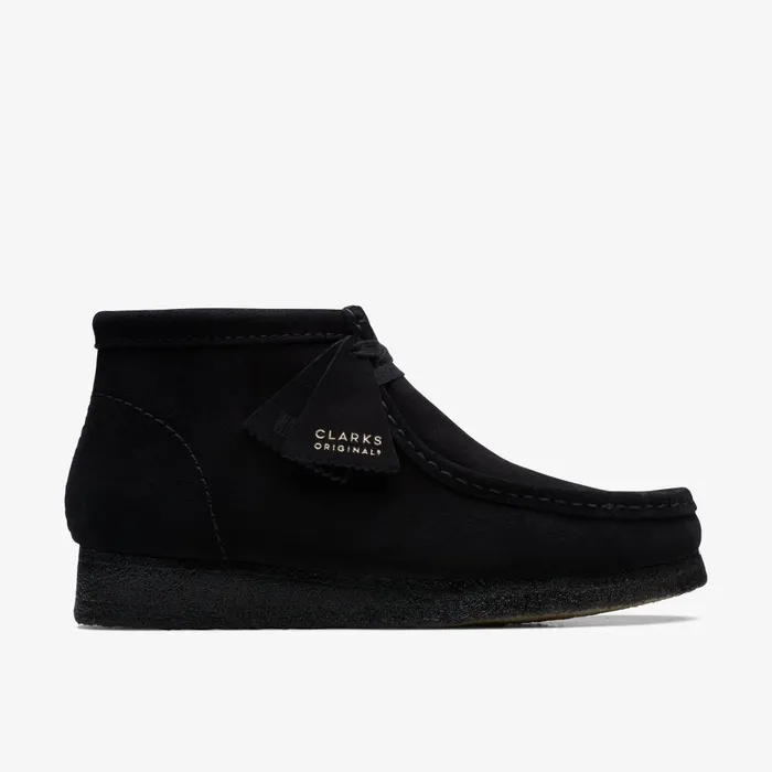 Wallabee Boot Black Suede Men Clarks Wallabees