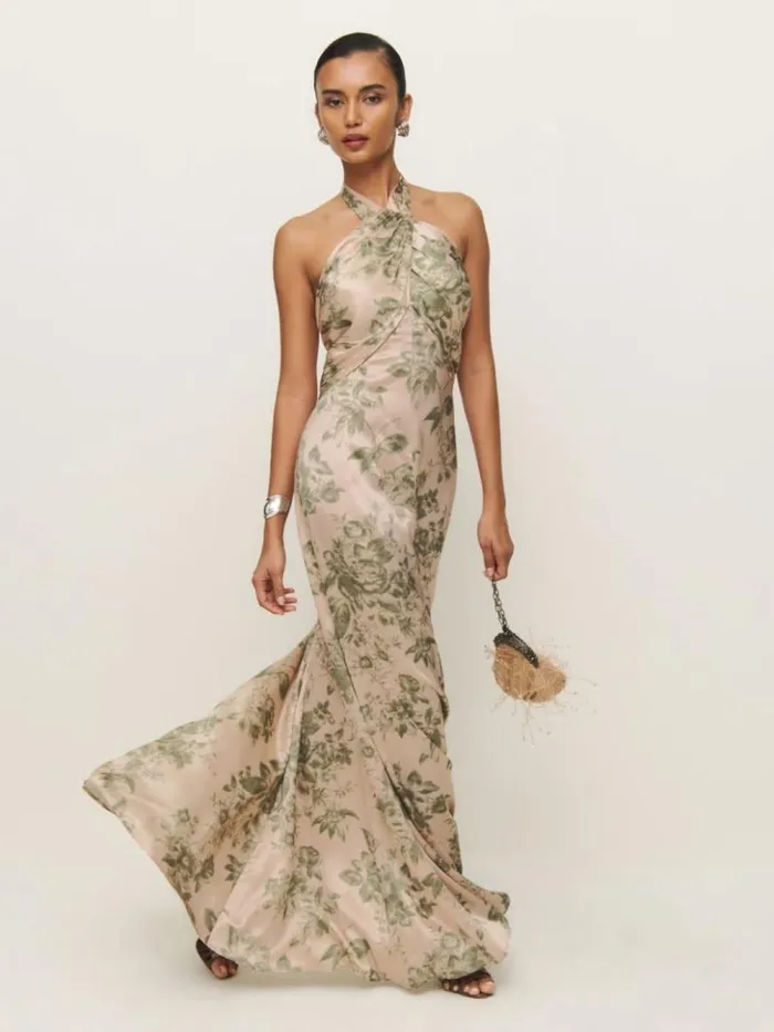 Weddings The Reformation Veria Silk Dress Symphonic