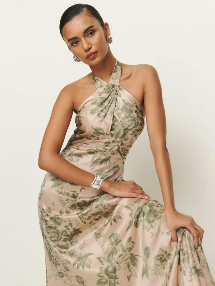 Weddings The Reformation Veria Silk Dress Symphonic