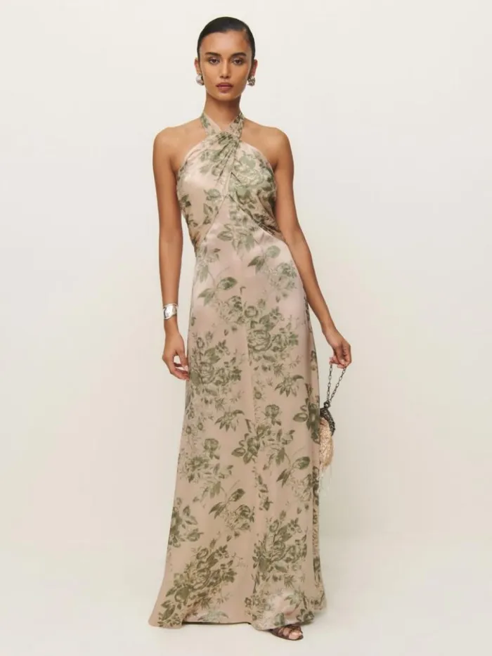 Weddings The Reformation Veria Silk Dress Symphonic