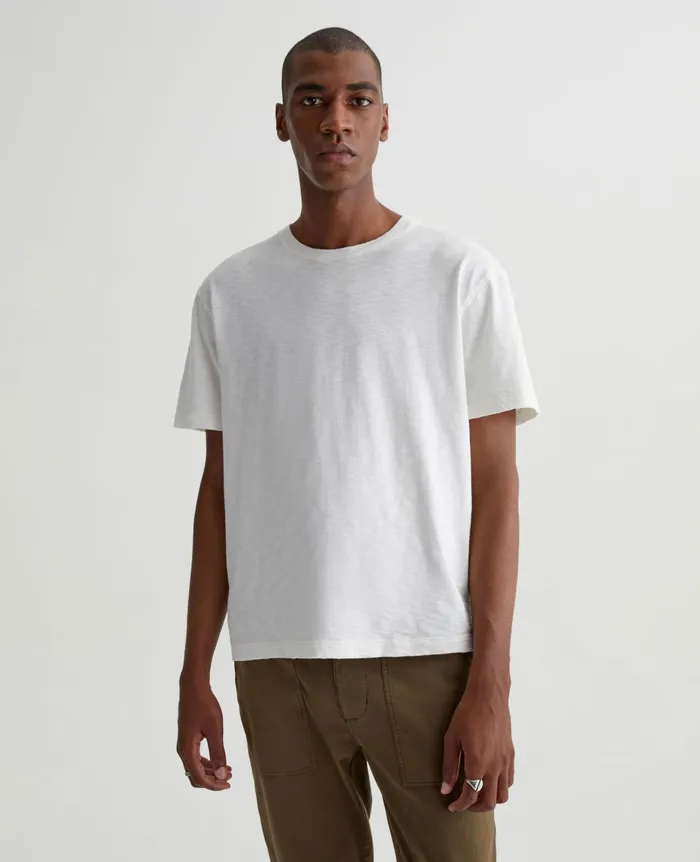 Wesley Crew 5 Years True White Men AG Jeans Tees