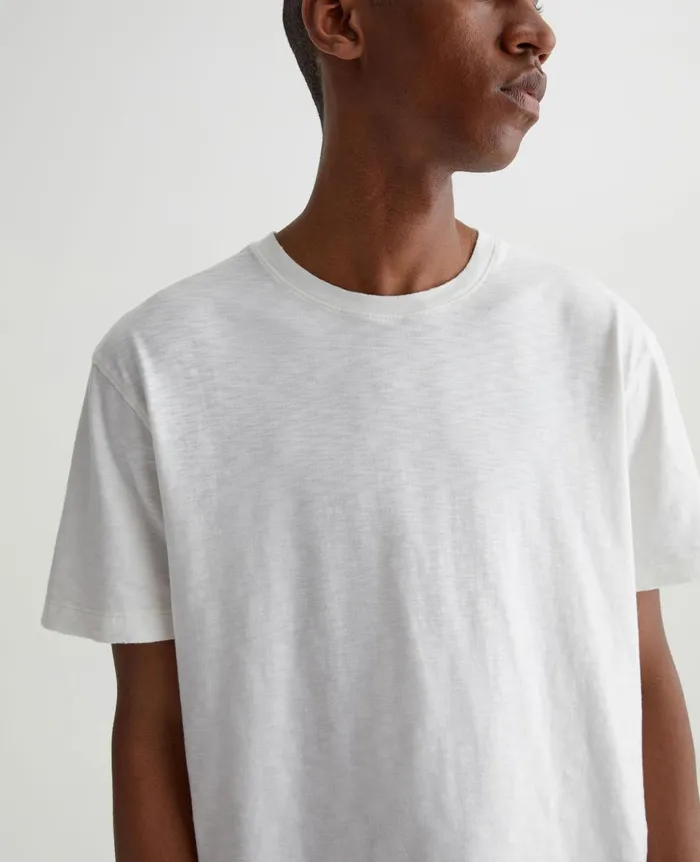Wesley Crew 5 Years True White Men AG Jeans Tees Wesley Crew 5 Years True White Men AG Jeans Tees