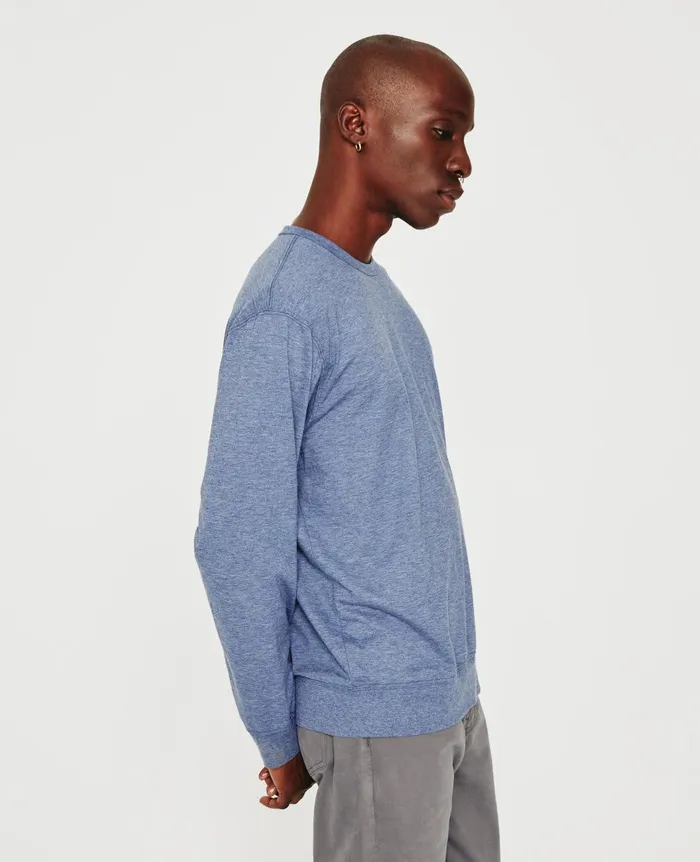 Wesley Pullover Heather Navy Men AG Jeans Tees Wesley Pullover Heather Navy Men AG Jeans Tees