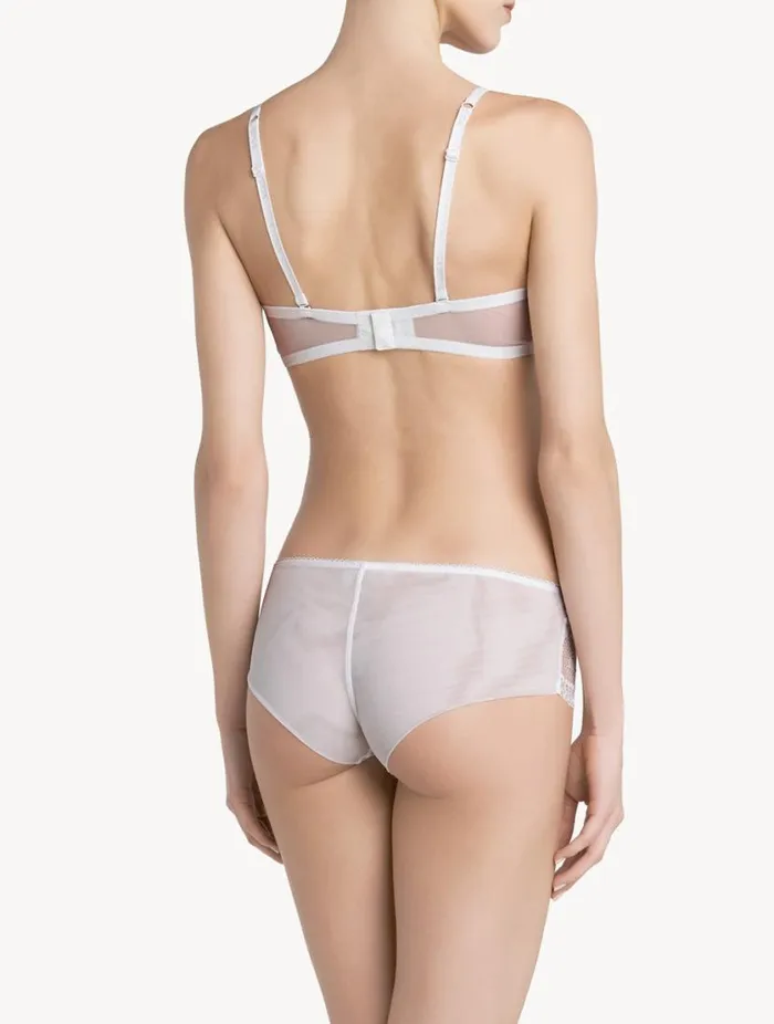 White Lace Boyshort Brief Lingerie La Perla Hipster