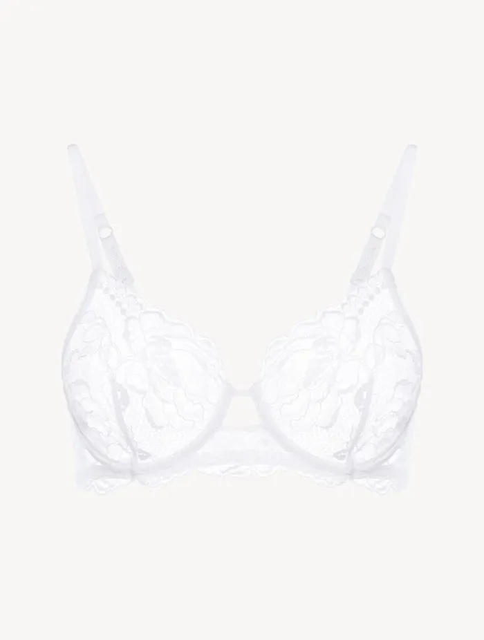 White Lace Underwired Bra Lingerie La Perla Underwired