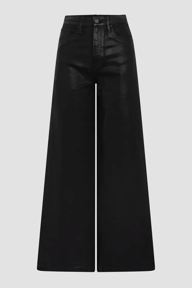 Wide Leg Women Hudson Jeans James HighRise Wide Leg Jean Coated Black Beauty Wide Leg Women Hudson Jeans James HighRise Wide Leg Jean Coated Black Beauty