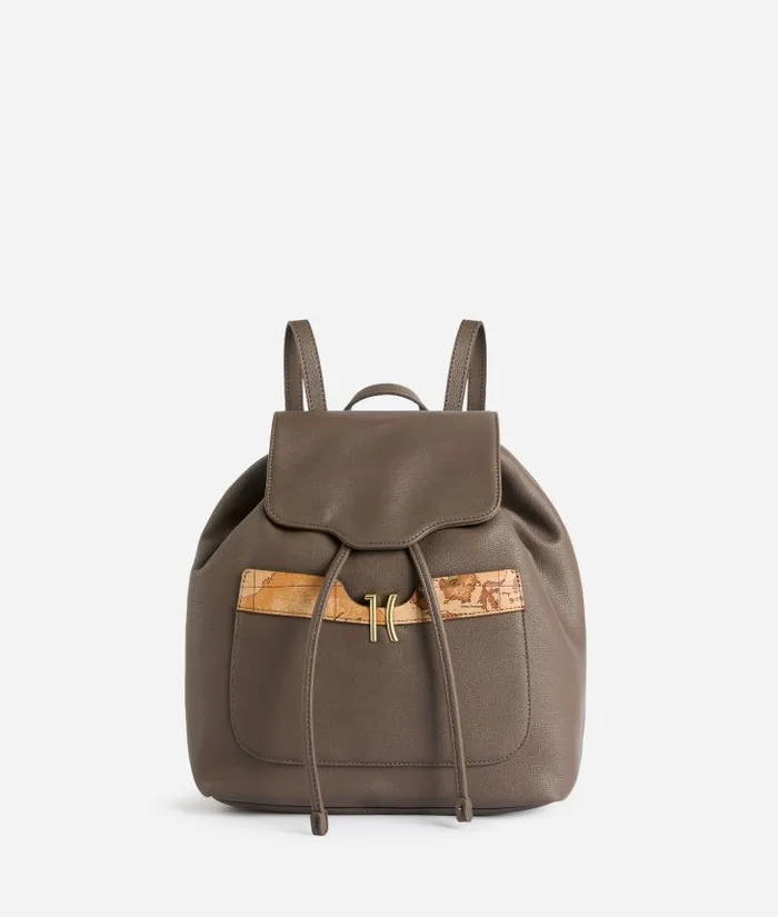 Woman Backpacks Bucket and Belt Bags Alviero Martini Innovative Vision Backpack Dark Taupe Woman Backpacks Bucket and Belt Bags Alviero Martini Innovative Vision Backpack Dark Taupe