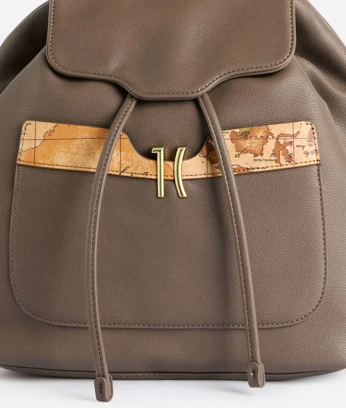 Woman Backpacks Bucket and Belt Bags Alviero Martini Innovative Vision Backpack Dark Taupe