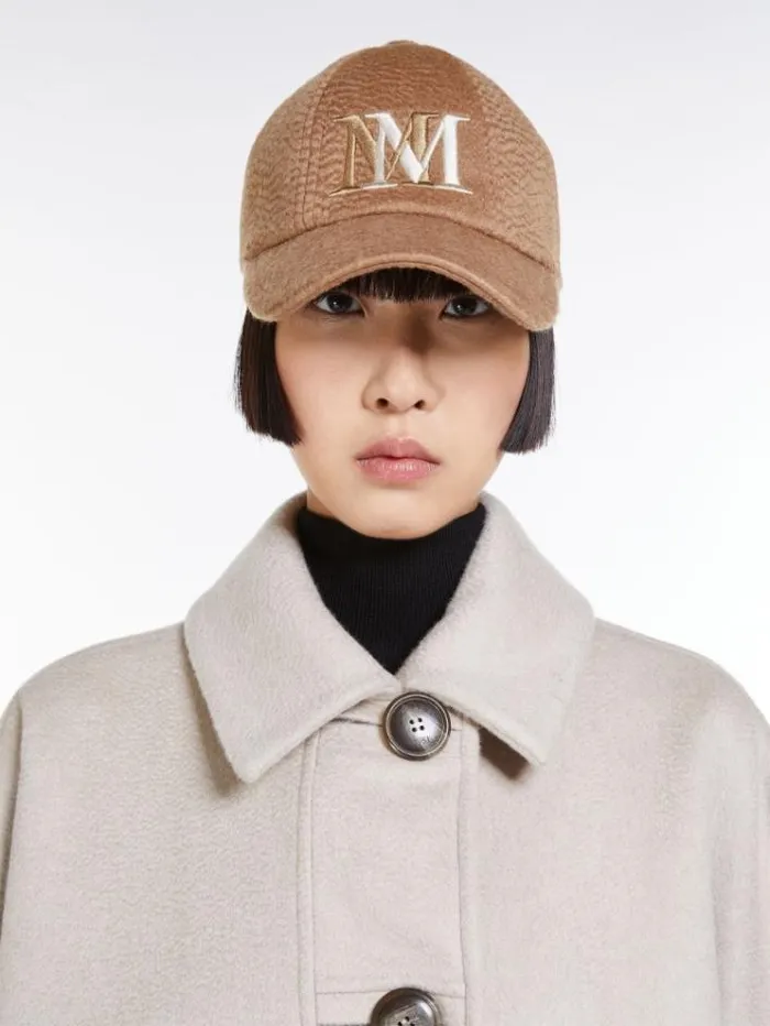 Woman Camelhair Baseball Cap Camel Maxmara Hats