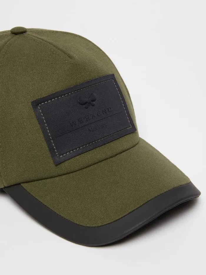 Woman Canvas Cap Kaki Maxmara Hats