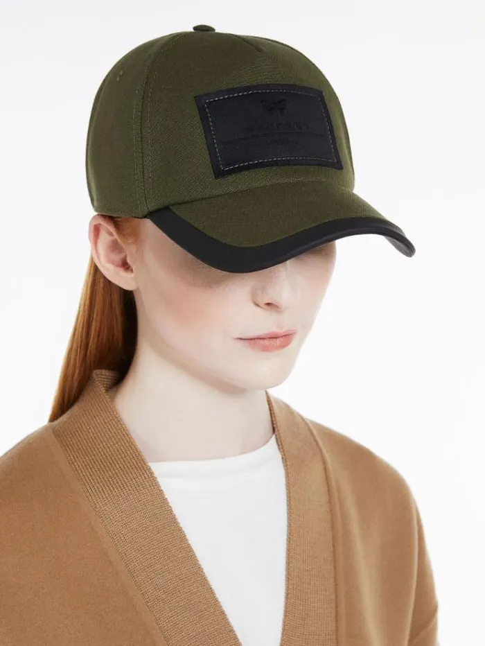 Woman Canvas Cap Kaki Maxmara Hats