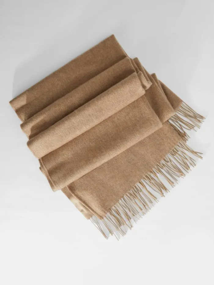 Woman Cashmere Stole Camel Maxmara Scarves And Foulards Woman Cashmere Stole Camel Maxmara Scarves And Foulards
