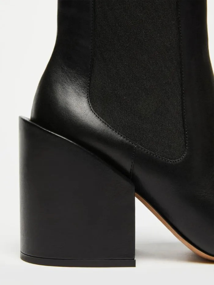 Woman Chelsea Boots With Heel Black Maxmara Ankle Boots And Boots Woman Chelsea Boots With Heel Black Maxmara Ankle Boots And Boots