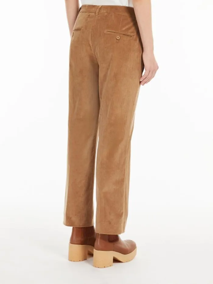 Woman Corduroy Trousers Camel Maxmara Trousers Woman Corduroy Trousers Camel Maxmara Trousers