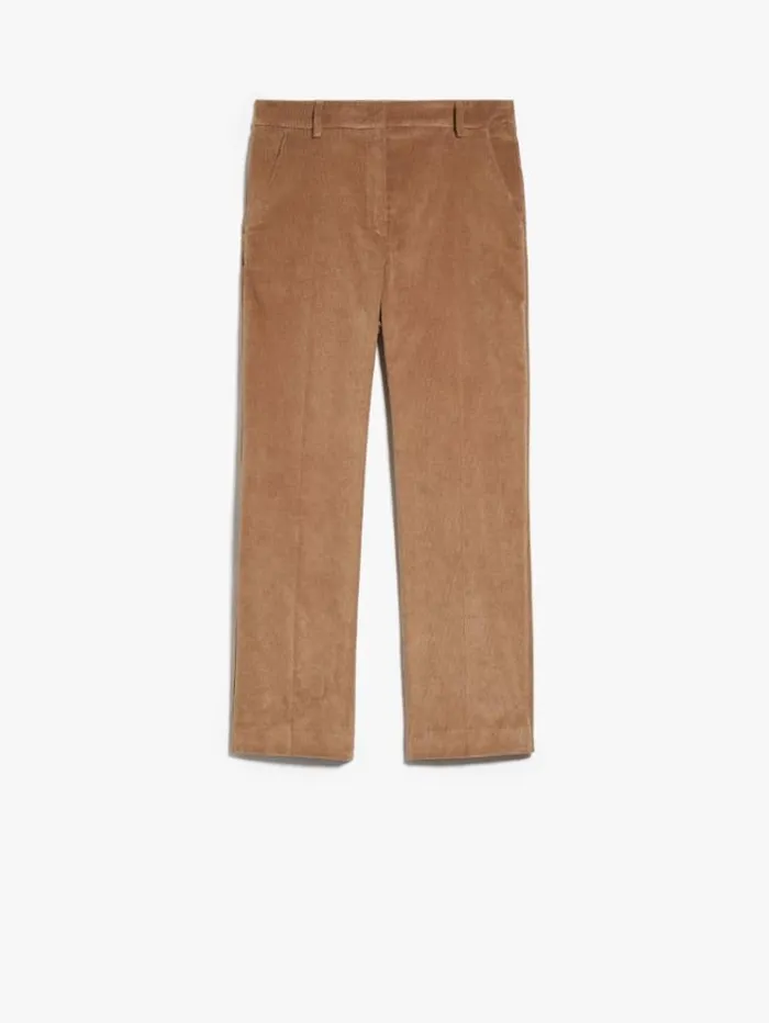 Woman Corduroy Trousers Camel Maxmara Trousers Woman Corduroy Trousers Camel Maxmara Trousers