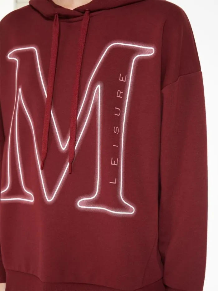 Woman Cotton Blend Sweatshirt Brick Red Maxmara Knitwear And Sweatshirts Woman Cotton Blend Sweatshirt Brick Red Maxmara Knitwear And Sweatshirts