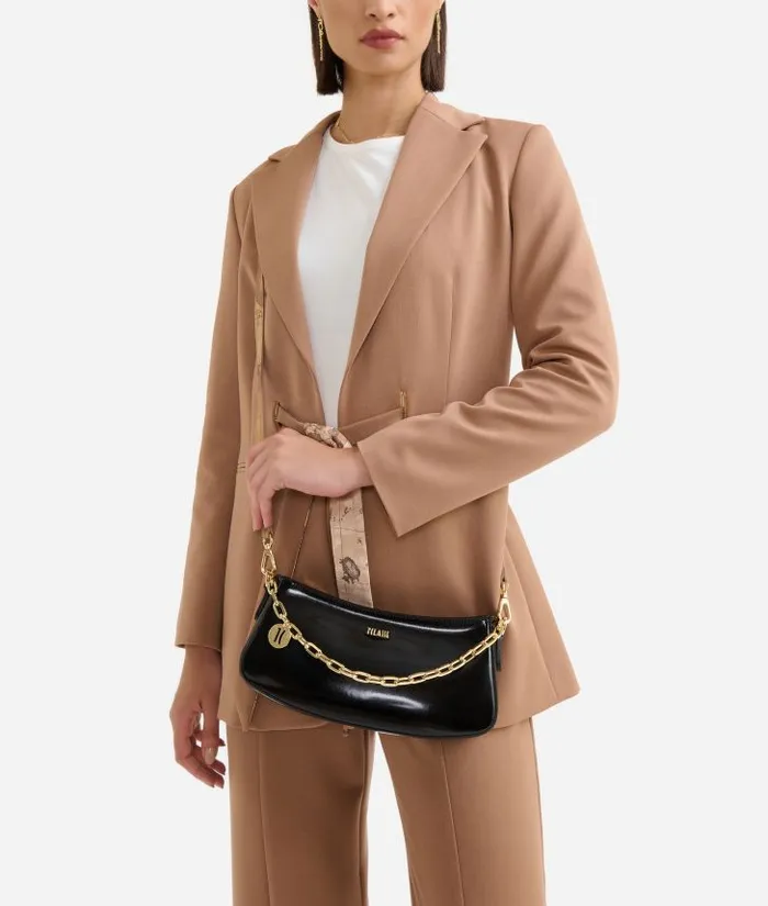 Woman Crossbody Bags Alviero Martini Space Bag Crossbody Bag With Chain Black