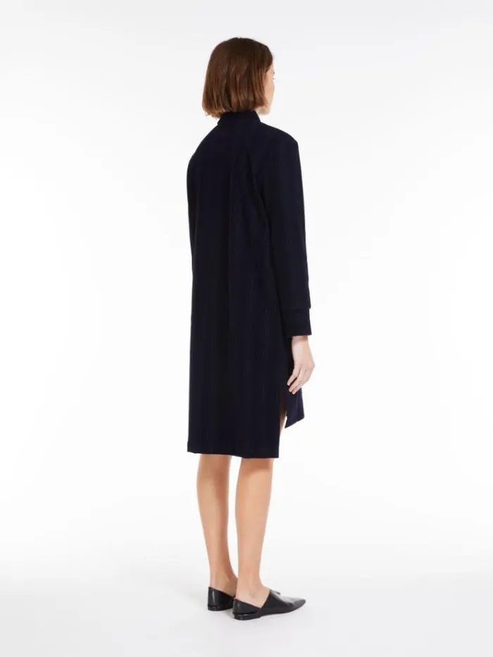 Woman Milano Fabric Shirt Dress Navy Maxmara Dresses Woman Milano Fabric Shirt Dress Navy Maxmara Dresses