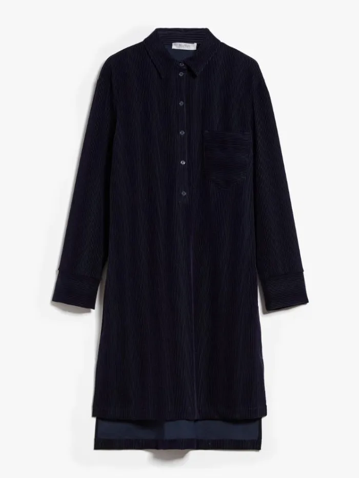 Woman Milano Fabric Shirt Dress Navy Maxmara Dresses Woman Milano Fabric Shirt Dress Navy Maxmara Dresses