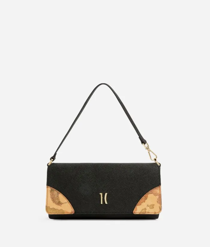 Woman Mini Bags and Pouches Alviero Martini Flying City Flap Pouch Black