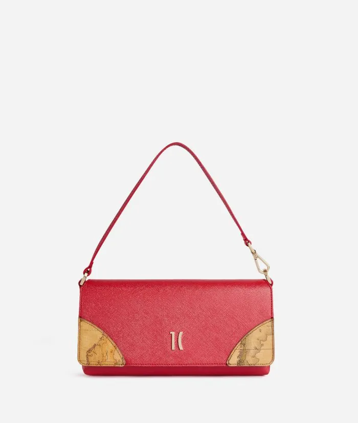 Woman Mini Bags and Pouches Alviero Martini Flying City Flap Pouch Pearly Red