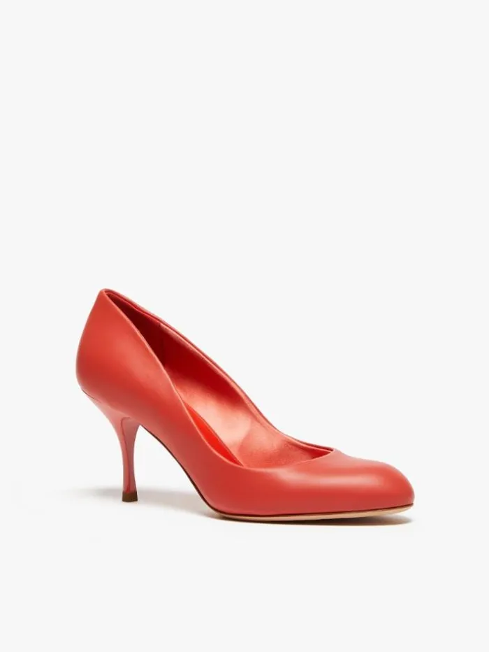 Woman Nappa Leather Court Shoes Antique Rose Maxmara Dcollet