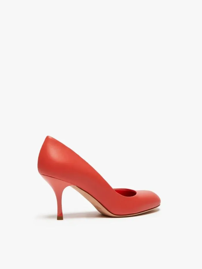 Woman Nappa Leather Court Shoes Antique Rose Maxmara Dcollet Woman Nappa Leather Court Shoes Antique Rose Maxmara Dcollet