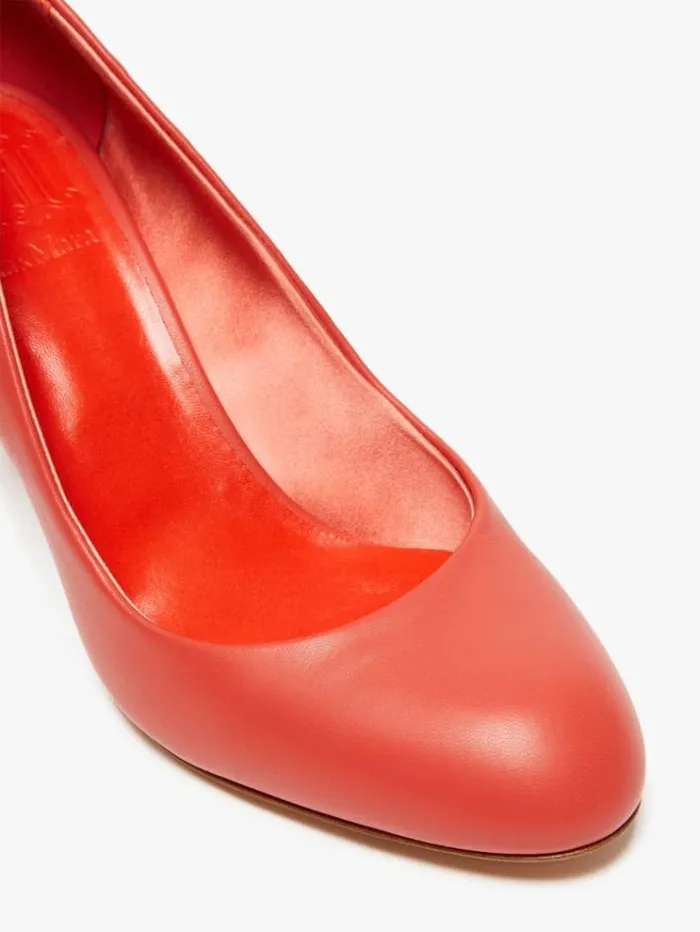 Woman Nappa Leather Court Shoes Antique Rose Maxmara Dcollet Woman Nappa Leather Court Shoes Antique Rose Maxmara Dcollet