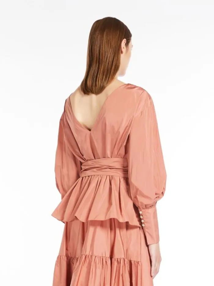 Woman Taffeta Blouse Antique Rose Maxmara Shirts And Tops Woman Taffeta Blouse Antique Rose Maxmara Shirts And Tops