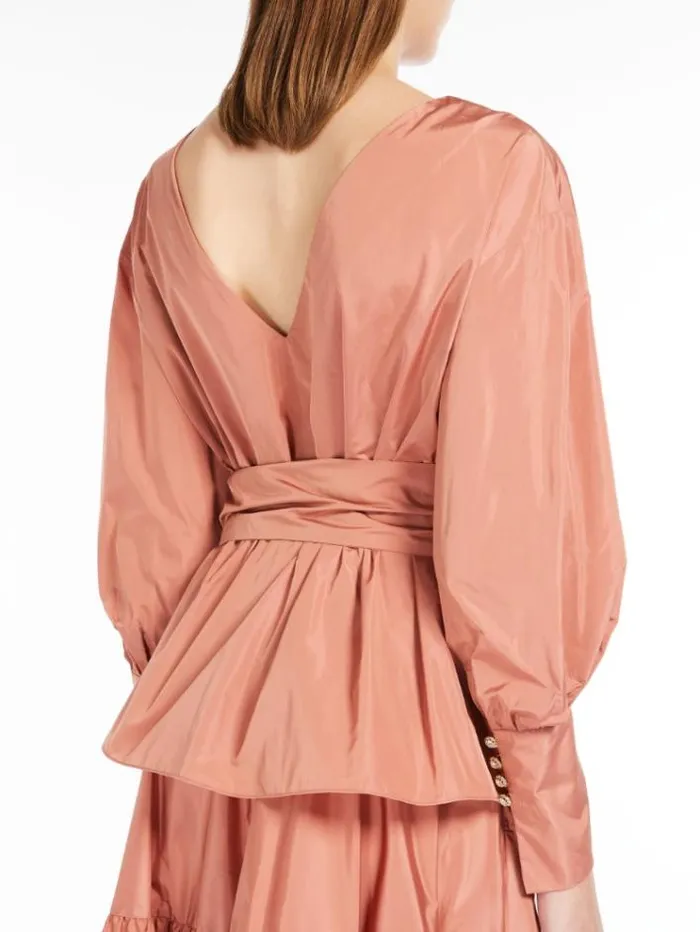 Woman Taffeta Blouse Antique Rose Maxmara Shirts And Tops Woman Taffeta Blouse Antique Rose Maxmara Shirts And Tops