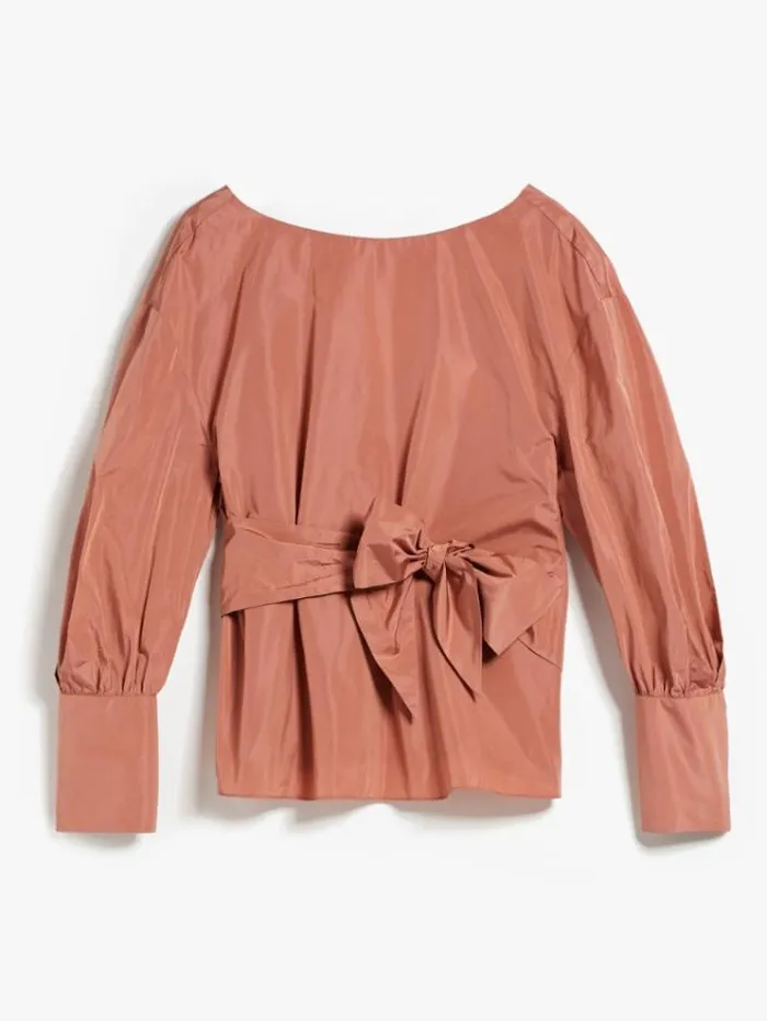 Woman Taffeta Blouse Antique Rose Maxmara Shirts And Tops Woman Taffeta Blouse Antique Rose Maxmara Shirts And Tops