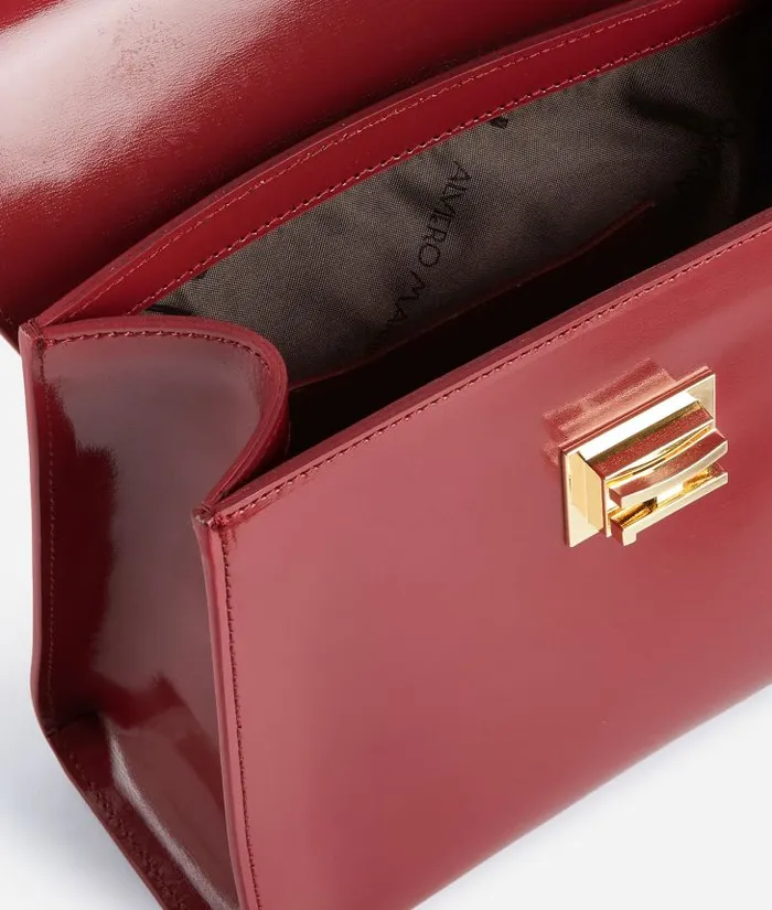 Woman Top Handle Bags Alviero Martini Brilliant Bag Mini Tote Bag With Crossbody Strap Raspberry