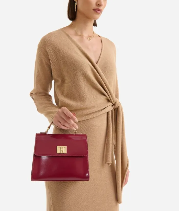 Woman Top Handle Bags Alviero Martini Brilliant Bag Mini Tote Bag With Crossbody Strap Raspberry