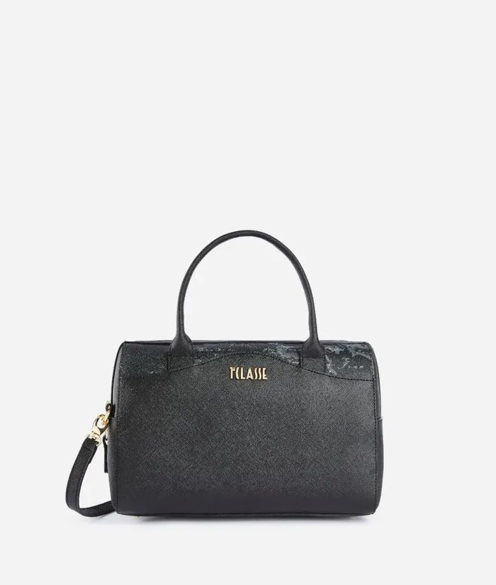 Woman Top Handle Bags Alviero Martini Digital City Bowler Bag With Crossbody Strap With Geo Night Insert Woman Top Handle Bags Alviero Martini Digital City Bowler Bag With Crossbody Strap With Geo Night Insert