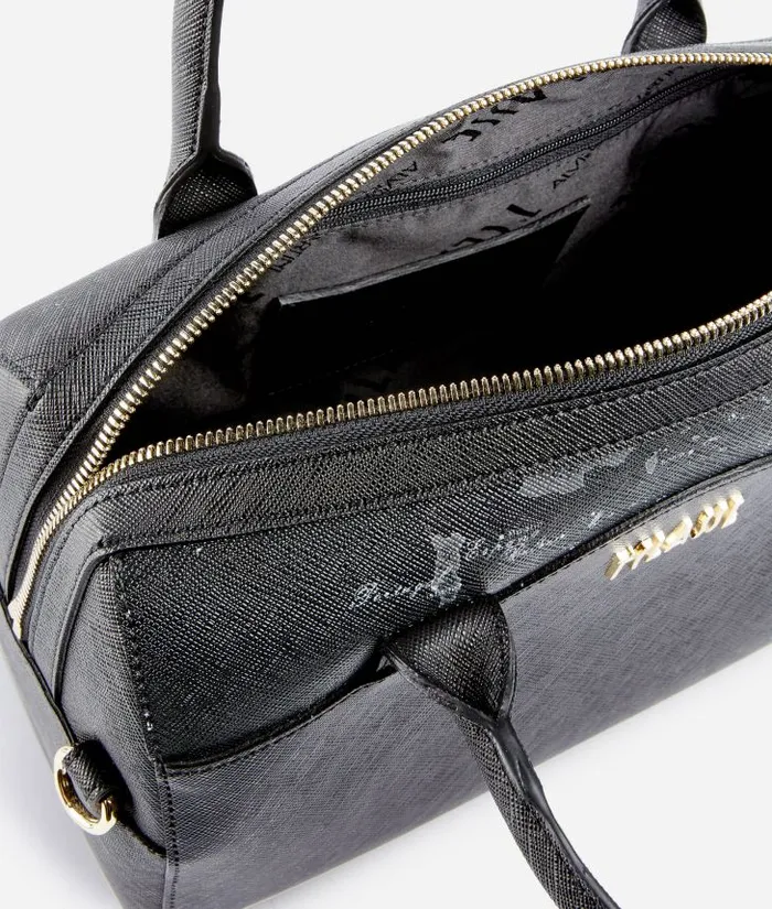 Woman Top Handle Bags Alviero Martini Digital City Bowler Bag With Crossbody Strap With Geo Night Insert