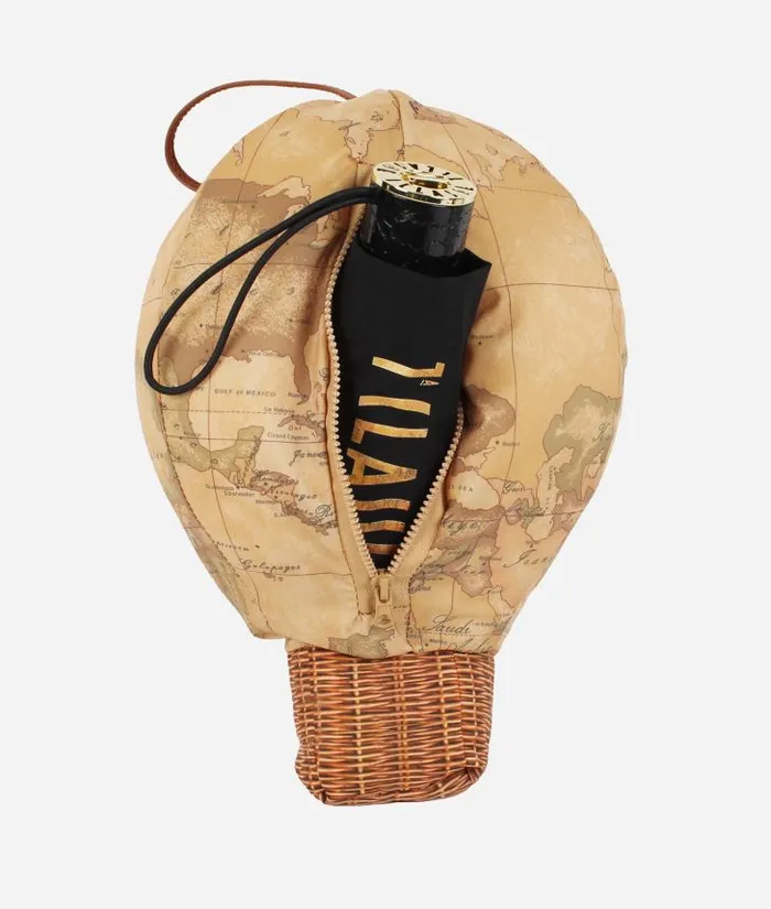 Woman Umbrellas Alviero Martini 1 Classe Supermini Umbrella With Hot Air Balloon Gift Box Black Woman Umbrellas Alviero Martini 1 Classe Supermini Umbrella With Hot Air Balloon Gift Box Black