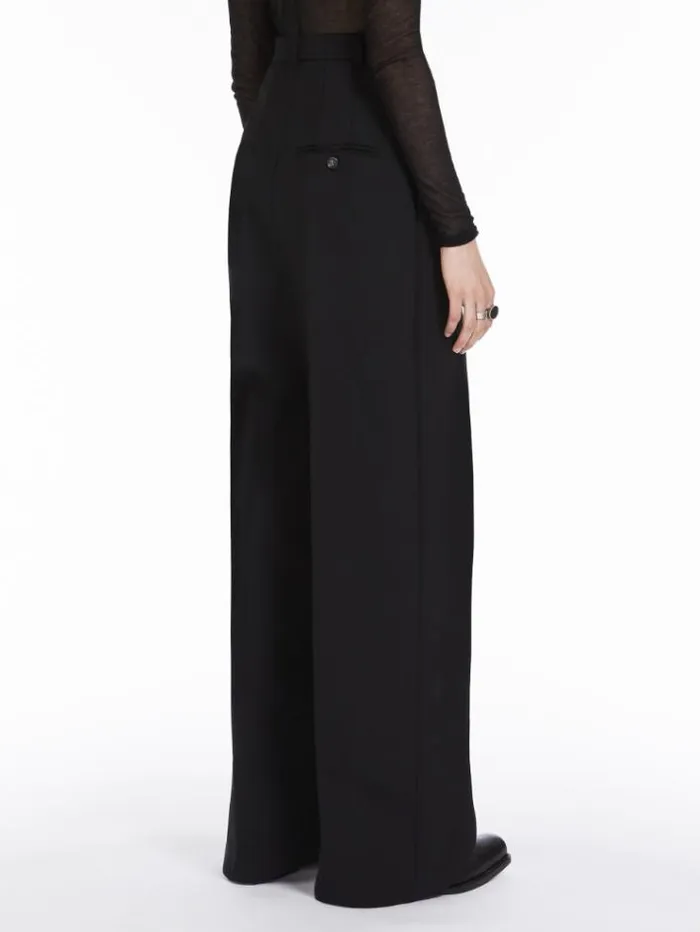 Woman Widefit Woolblend Trousers Black Maxmara Trousers Woman Widefit Woolblend Trousers Black Maxmara Trousers