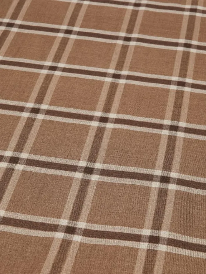 Woman Wool And Silk Stole Camel Maxmara Scarves And Foulards