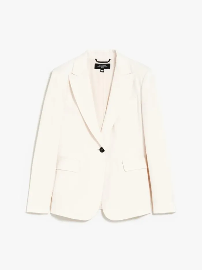 Woman Wool Blazer Ivory Maxmara Suit