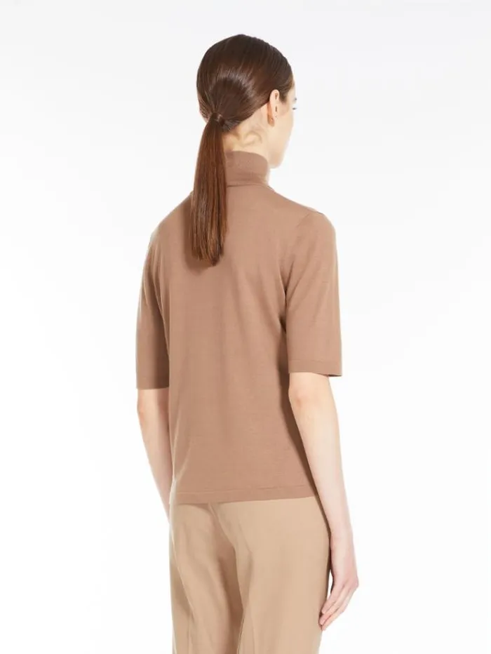 Woman Wool Yarn Mock Poloneck Sweater Skin Dore Maxmara Knitwear And Sweatshirts Woman Wool Yarn Mock Poloneck Sweater Skin Dore Maxmara Knitwear And Sweatshirts