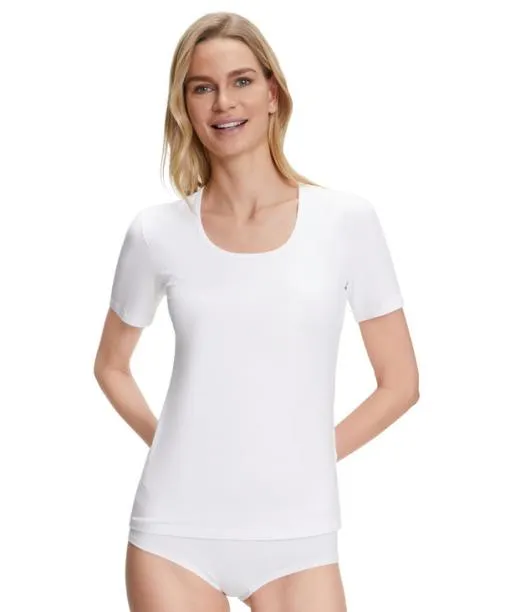 Women 2Pack Women TShirt Roundneck Daily Comfort White FALKE Shirts