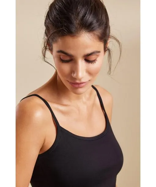 Women 2Pack Women Top Daily Comfort Black FALKE Bras and Tops