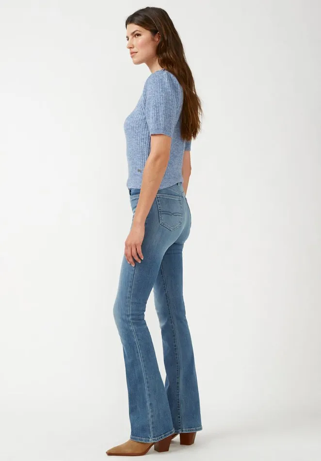 Women Agata Blue Heather Women039s Short Sleeve Sweater Blue Htr Buffalo David Bitton Sweaters
